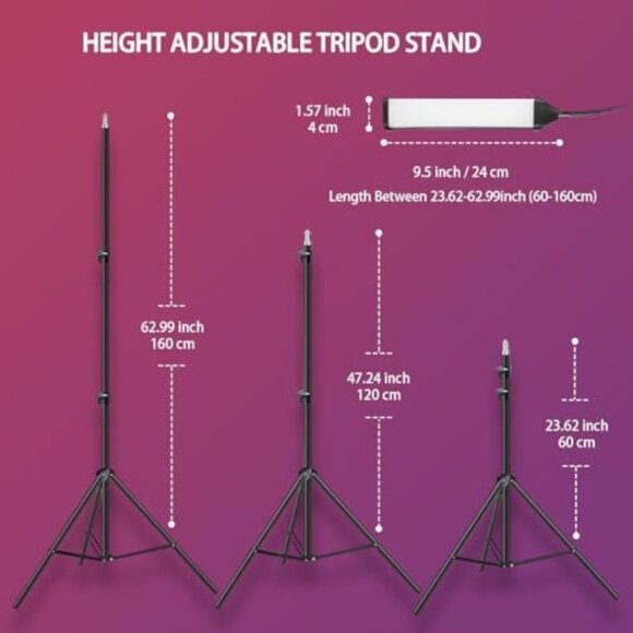 Four-arm RGB LED Photography Light, Equipped with a Tripod Mount, Photography Ba - Picture 5 of 8